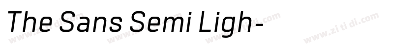 The Sans Semi Ligh字体转换 The Sans Semi Ligh字体转换